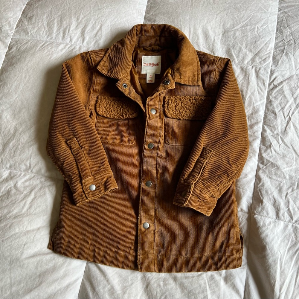 Cat & Jack Brown Jean Jacket Corduroy Style